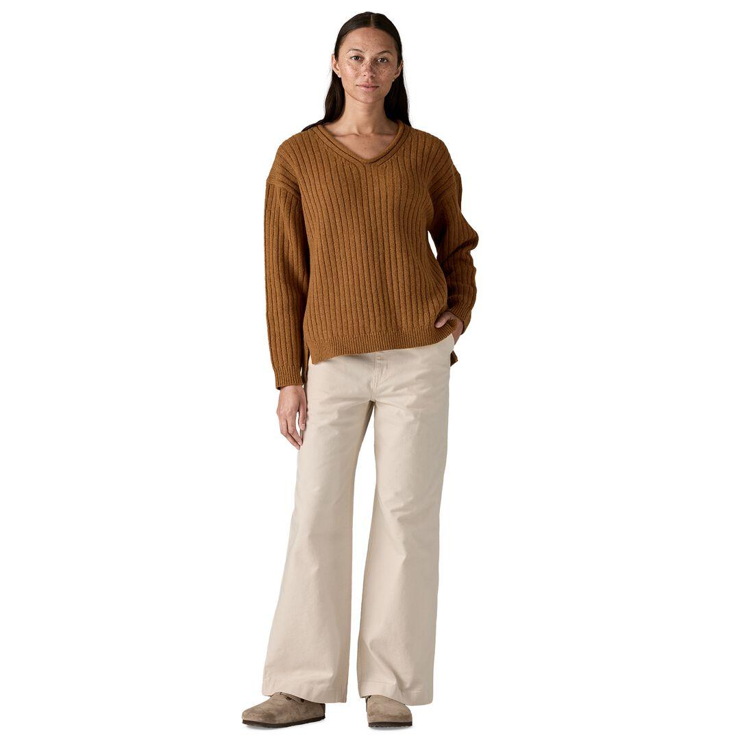 Recycled Wool-Blend V-Neck Sweater | Patagonia outlet