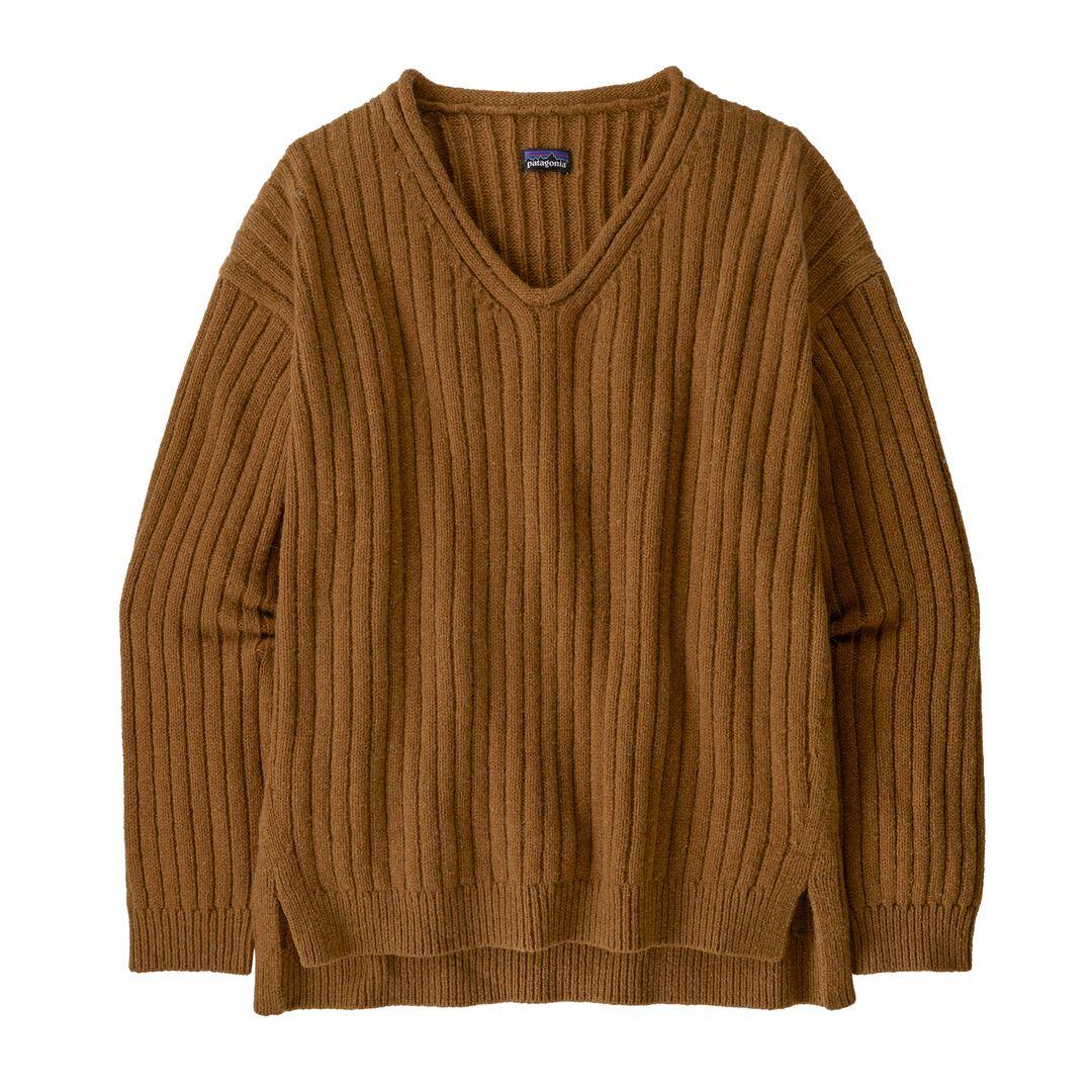 Recycled Wool-Blend V-Neck Sweater | Patagonia outlet