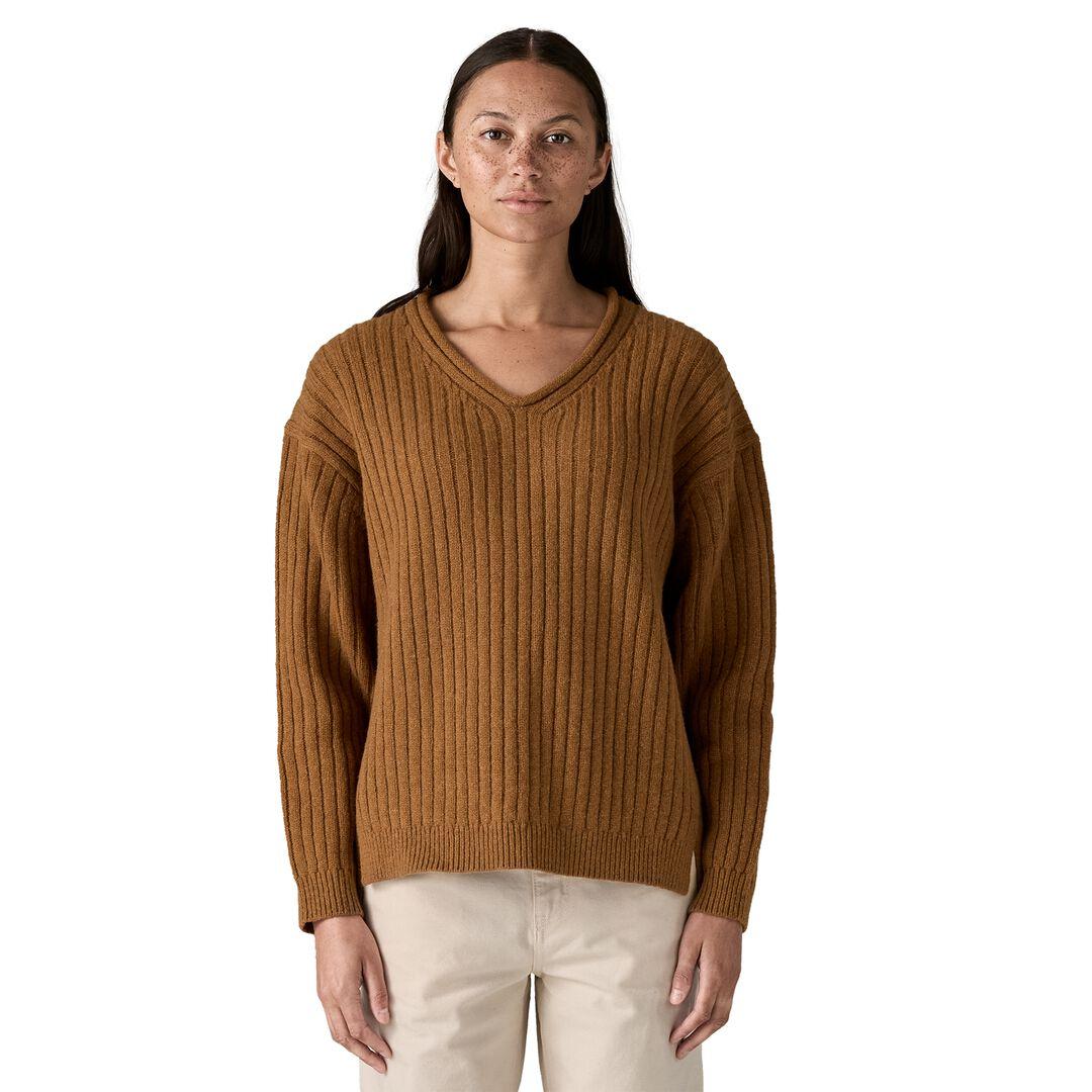 Recycled Wool-Blend V-Neck Sweater | Patagonia outlet