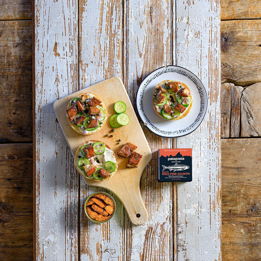 Provisions Canned Smoked Wild Pink Salmon with Pastrami Spice | Patagonia on sale